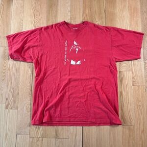 Vintage Y2K Cristiano Ronaldo Manchester United Red Graphic Tee Adult Large